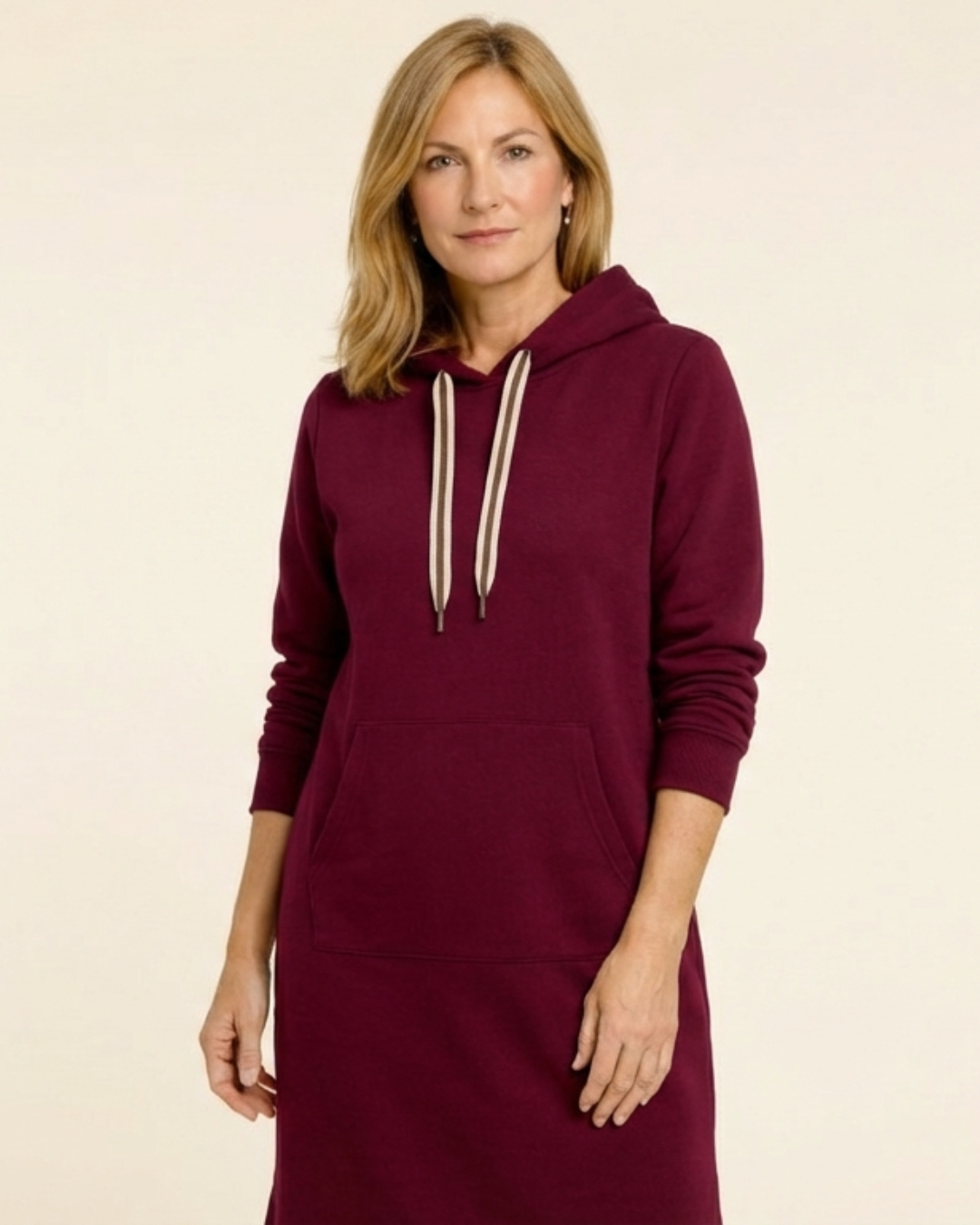 Julia - Sudadera larga oversized con capucha