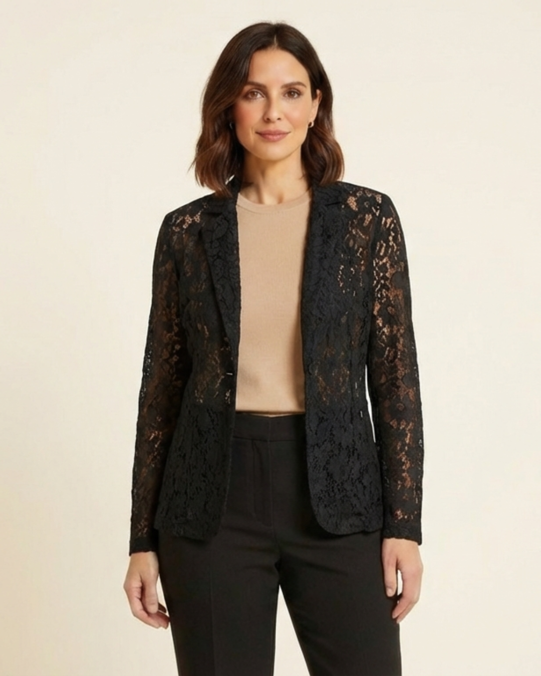 Lara - Blazer de encaje floral