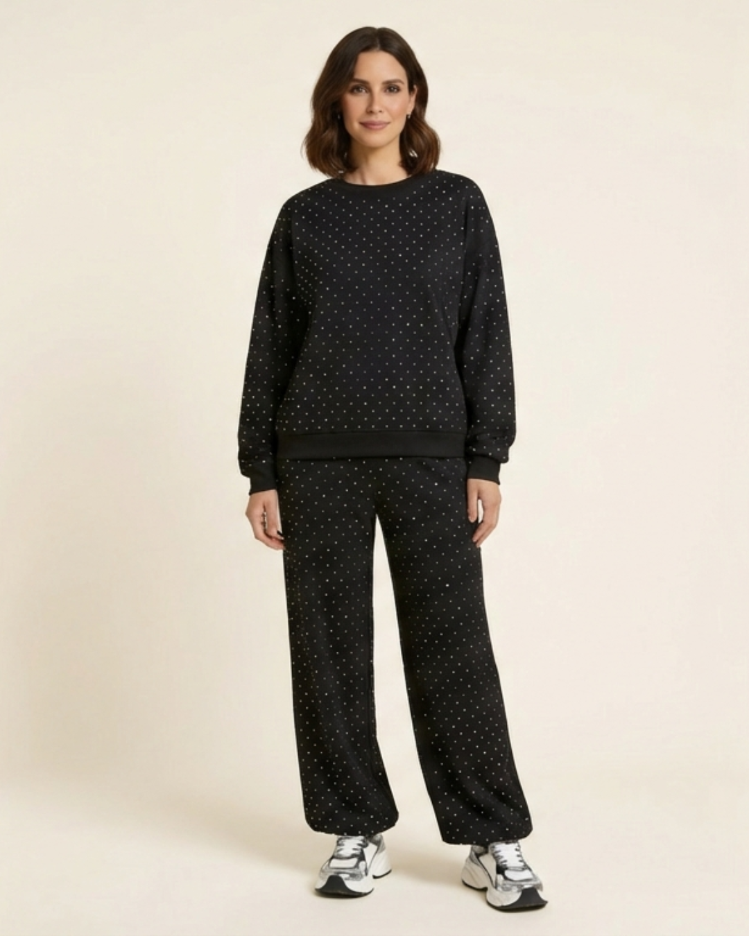 Zafira - Conjunto cómodo y elegante con brillo