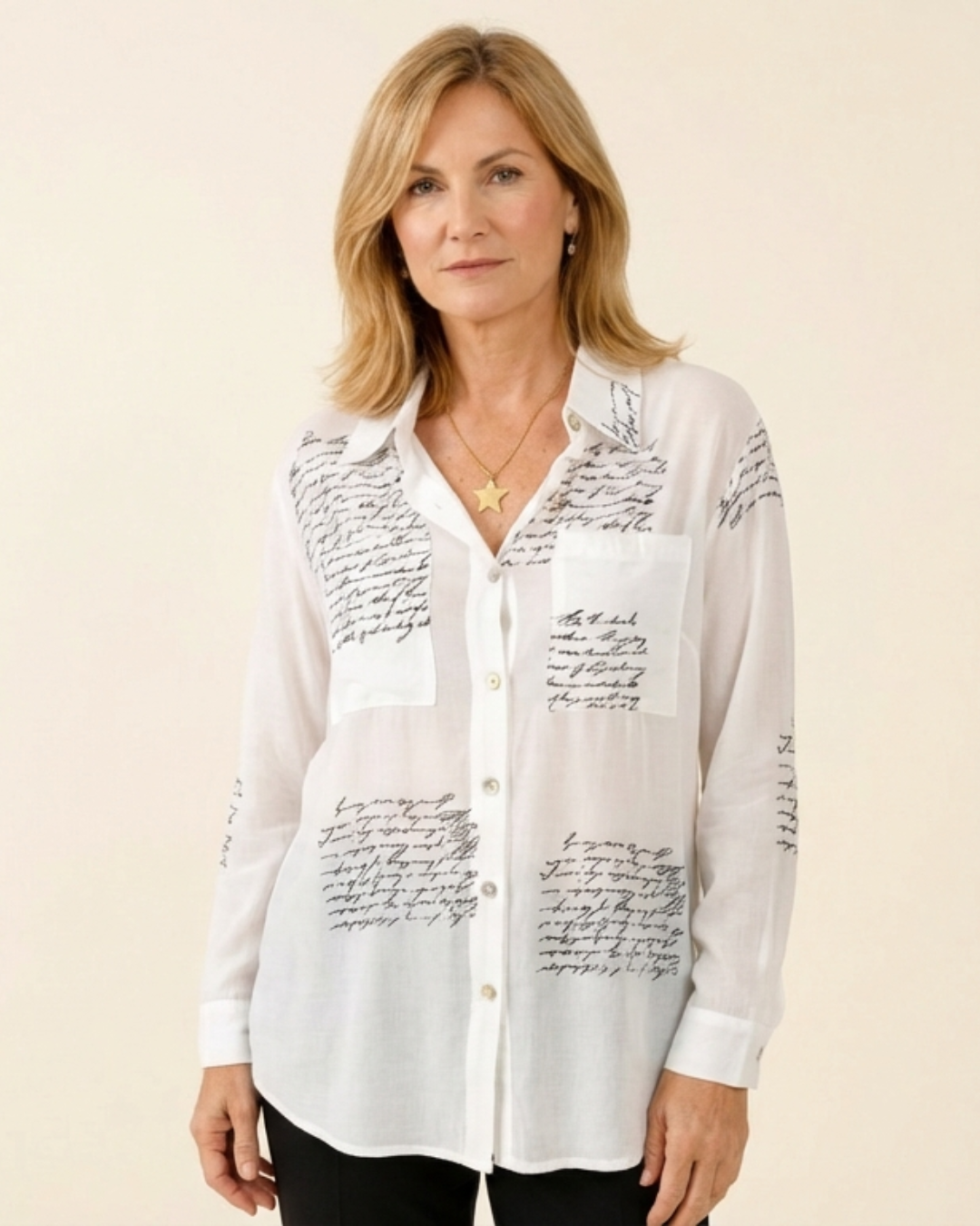 Lara - Camisa estampada elegante y versátil