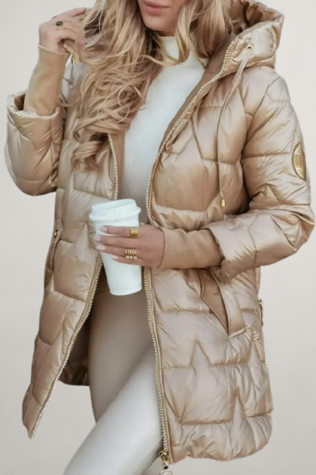 Zara - Abrigo de estilo diario elegante