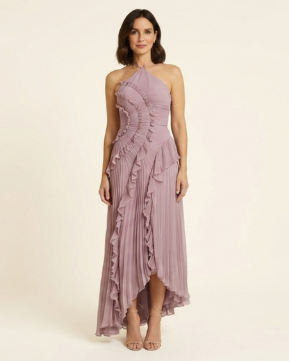 Lily Rose - Vestido largo cruzado con motivo romántico