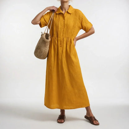Eva - Vestido camisero de caída ligera de verano
