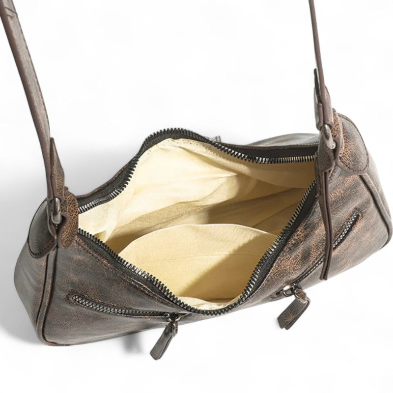 LAURIE - Bolso Chic en cuero Vintage - CARMEN VELVET
