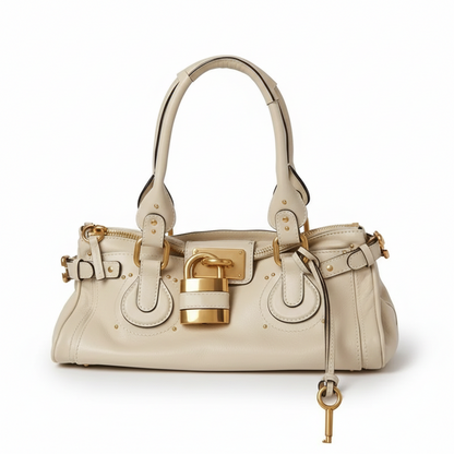 TAINA - Bolso Pequeño Vintage con cierre - Blanco - CARMEN VELVET