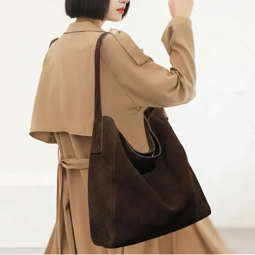 GANYA - Bolso Grande para el Día a Día suave en ante - CARMEN VELVET