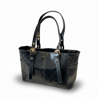 JAEWO - Bolso Tote en cuero Retro - CARMEN VELVET