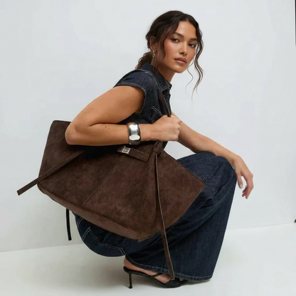ARYS - Bolso para el Día a Día de ante elegante gran capacidad - CARMEN VELVET