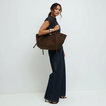 ARYS - Bolso para el Día a Día de ante elegante gran capacidad - CARMEN VELVET