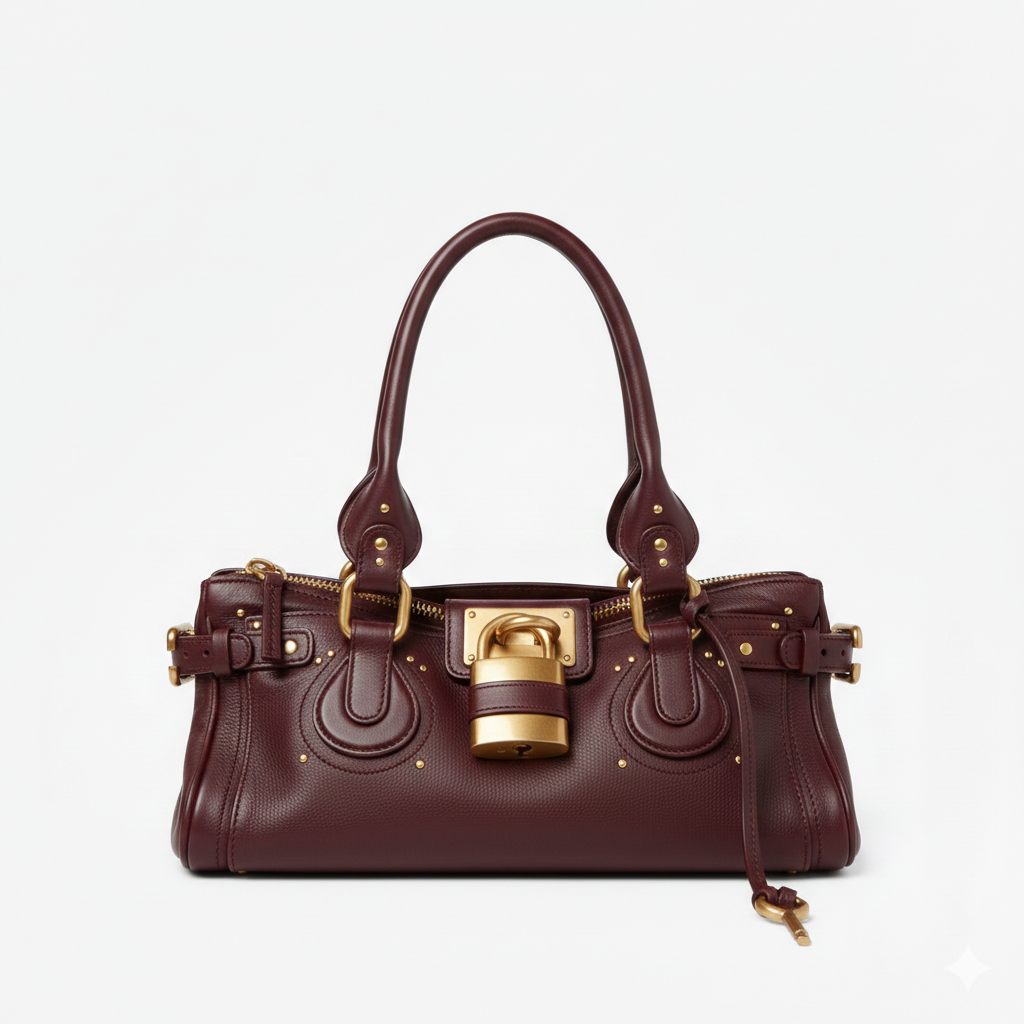 TAINA - Bolso Pequeño Vintage con cierre - Burdeos - CARMEN VELVET