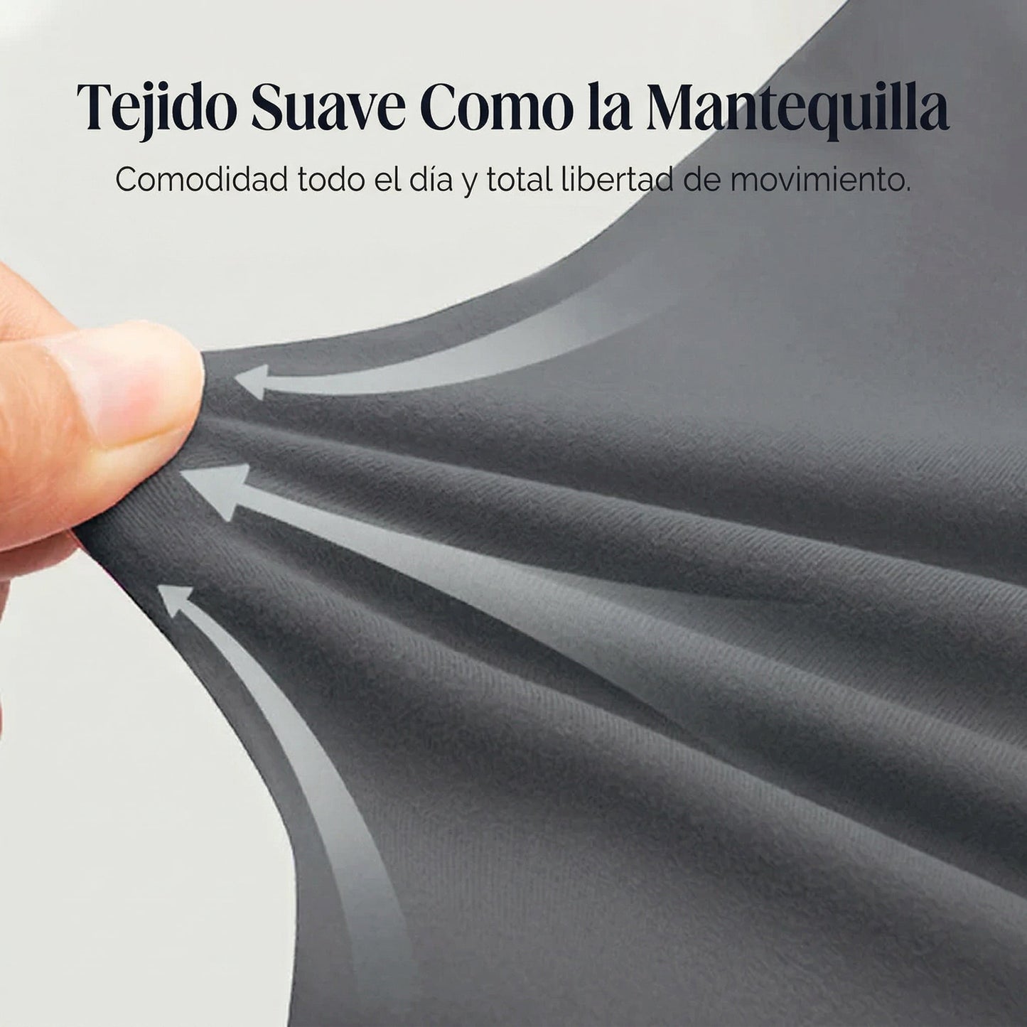 Naiara - Pantalón de tiro alto elástico y línea amplia