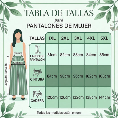 Yara - Pantalón capri acanalado de pernera amplia