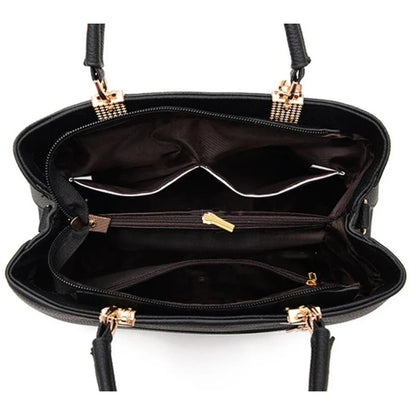 EUTERPE - Bolso espacioso con bandolera en cuero granulado - CARMEN VELVET
