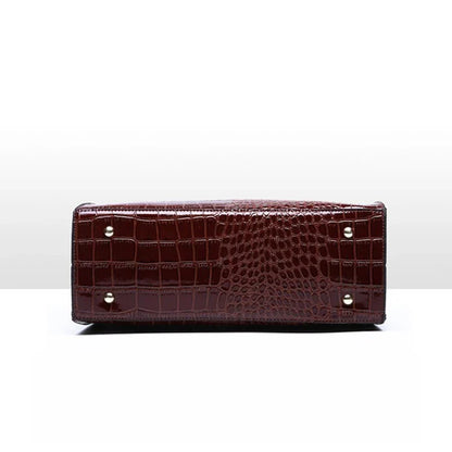 ERIS - Bolso gran capacidad efecto croco en charol - CARMEN VELVET