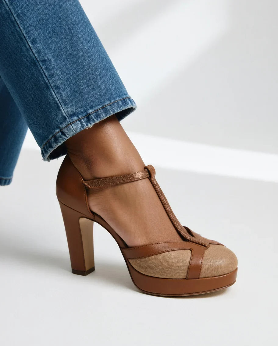 Marina - Tacones de inspiración vintage elegantes con sujeción ergonómica