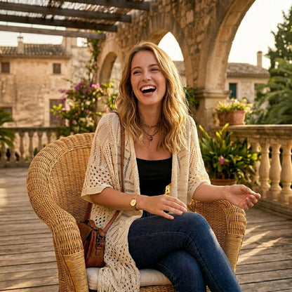 Lucía - Cárdigan calado de verano