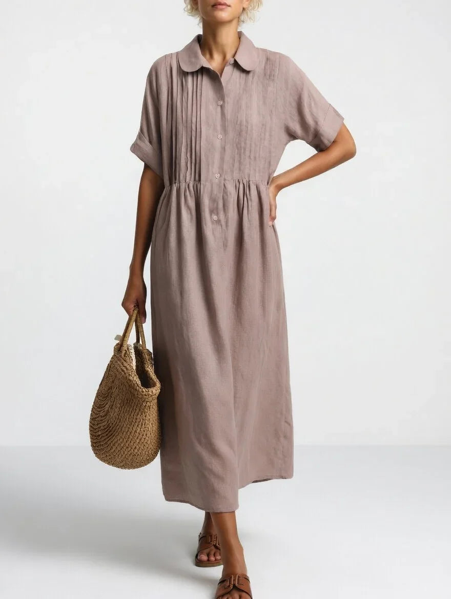 Eva - Vestido camisero de caída ligera de verano