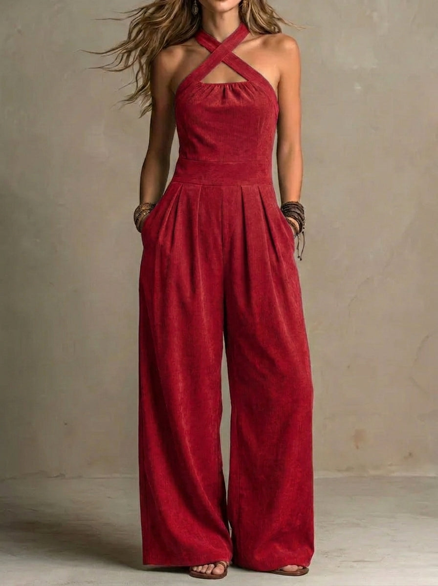 Oriana - Mono elegante con escote envolvente