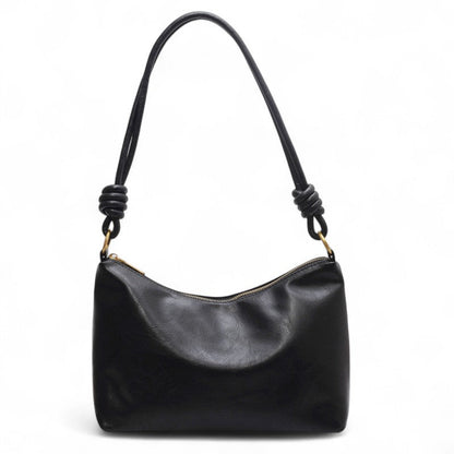 KAYNA - Bolso elegante en cuero suave - Negro - CARMEN VELVET