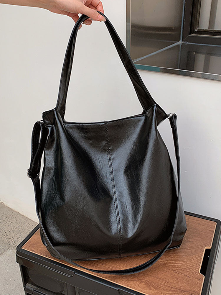 CANDICE - Bolso Bandolera Grande en cuero suave - CARMEN VELVET