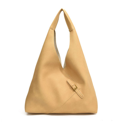 LICA - Bolso Grande para el Día a Día en cuero suave - Amarillo - CARMEN VELVET
