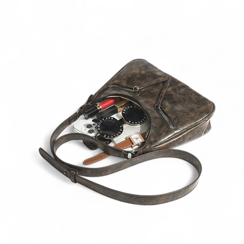 LAURIE - Bolso Chic en cuero Vintage - CARMEN VELVET