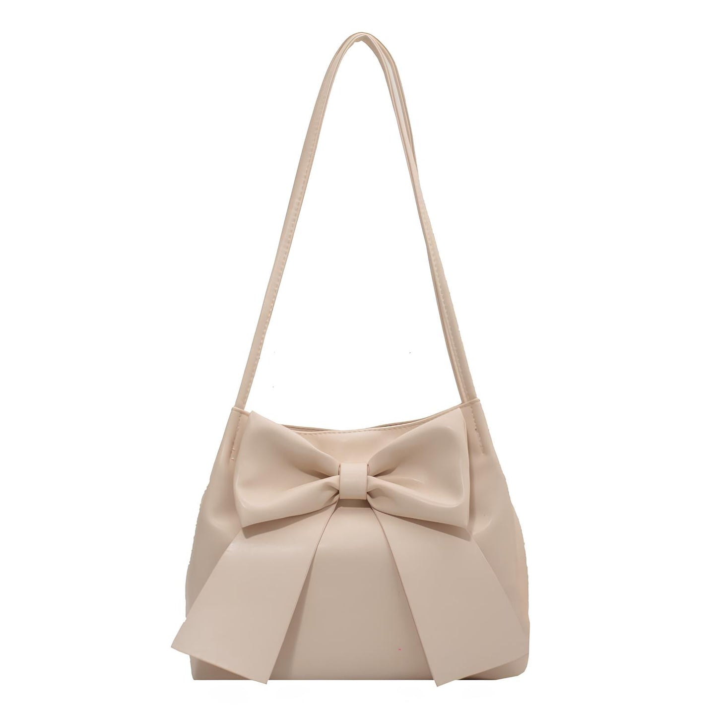 LIAM - Bolso para el Día a Día ligero con lazo - Beige - CARMEN VELVET