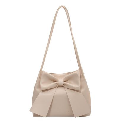 LIAM - Bolso para el Día a Día ligero con lazo - Beige - CARMEN VELVET