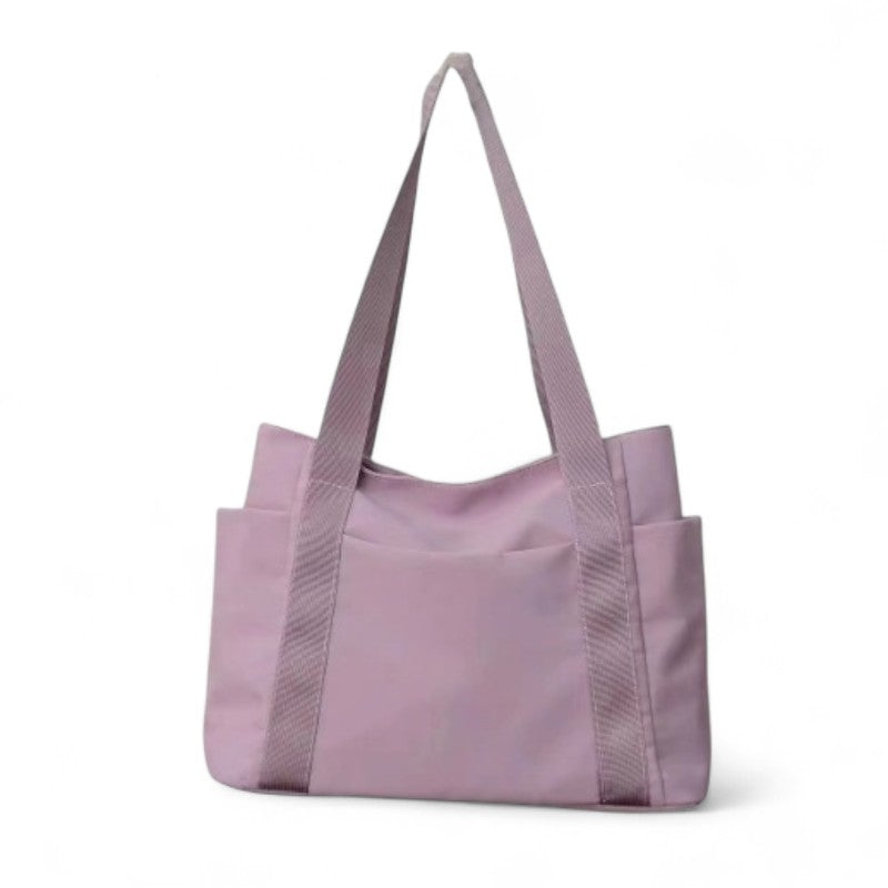 ADRI - Bolso Tote Grande en tejido - Violeta - CARMEN VELVET