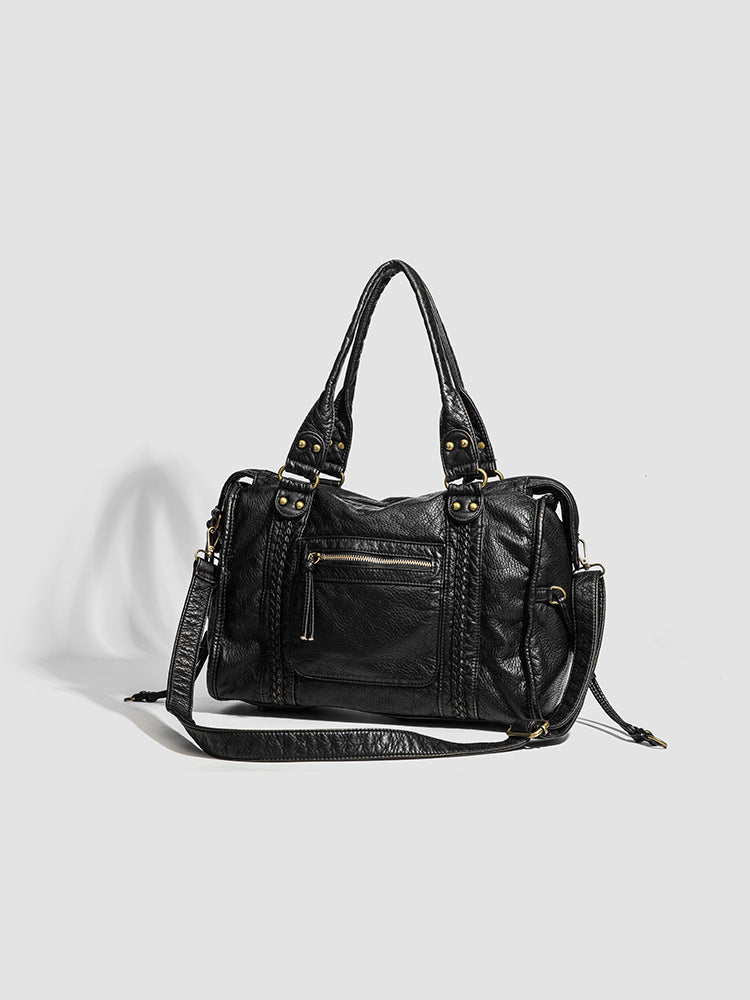 RAQUEL - Bolso Bandolera para el Día a Día en cuero estructurado - CARMEN VELVET
