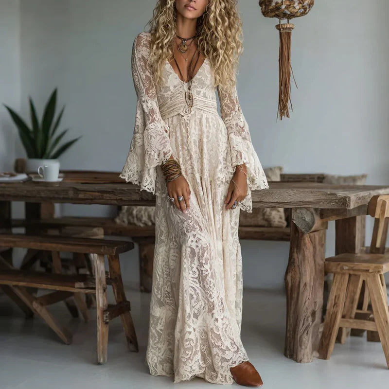 Diana - Vestido largo vintage de corte sirena