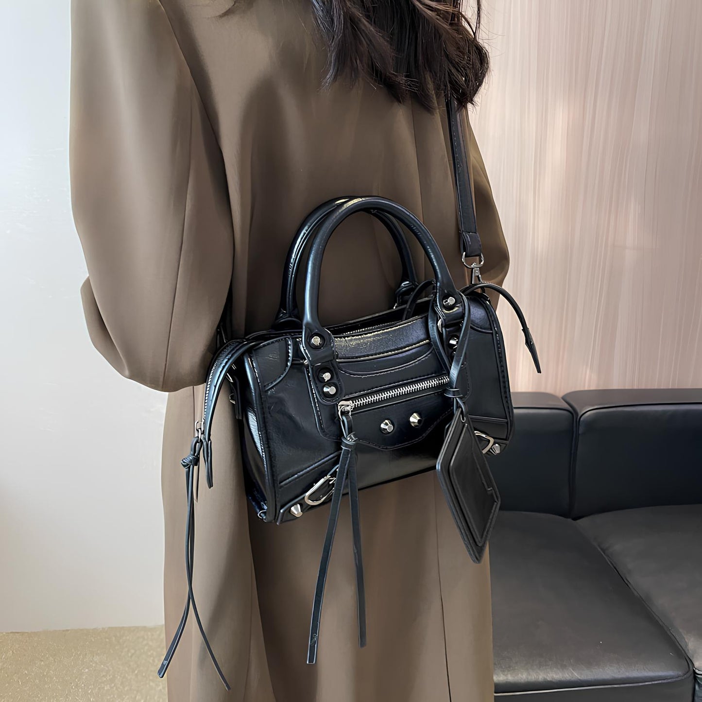 MAËLLE - Bolso Pequeño retro en cuero - CARMEN VELVET