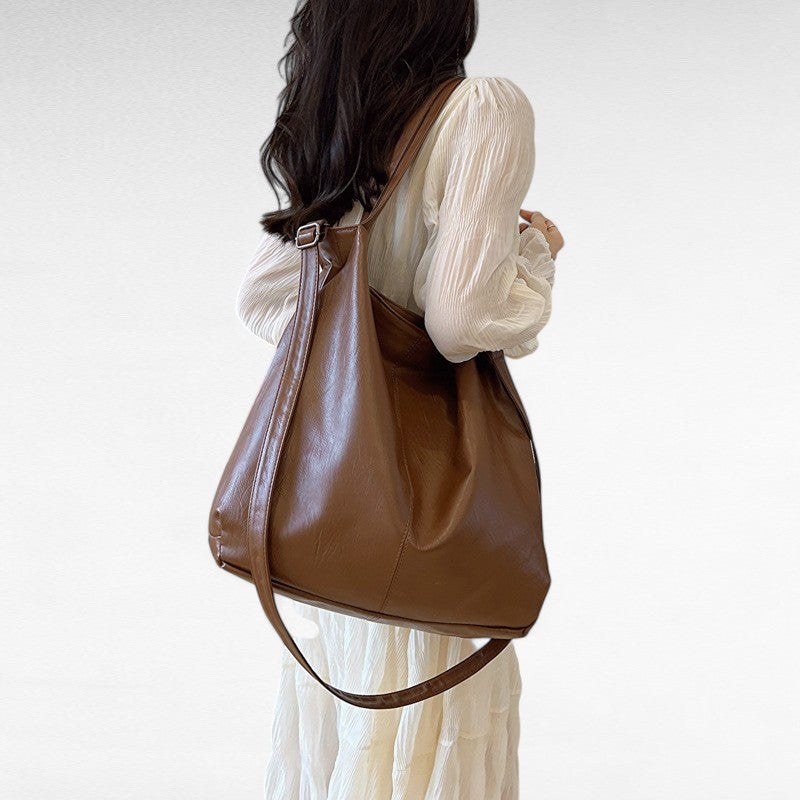 CANDICE - Bolso Bandolera Grande en cuero suave - CARMEN VELVET