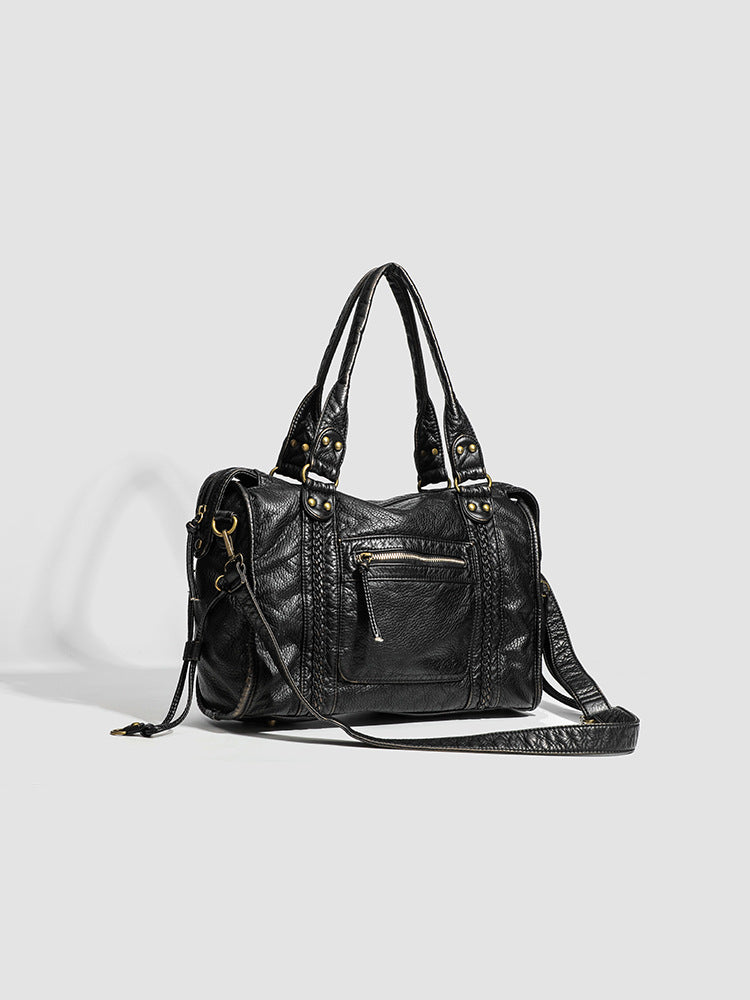 RAQUEL - Bolso Bandolera para el Día a Día en cuero estructurado - CARMEN VELVET