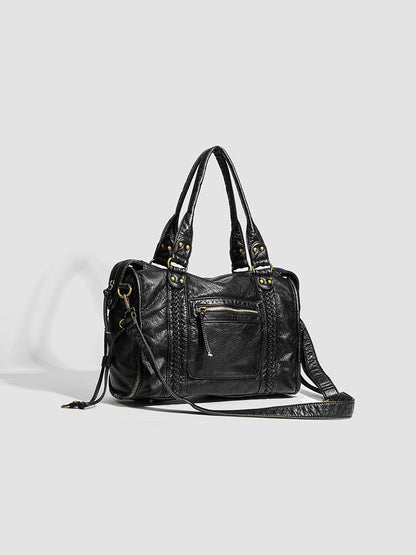 RAQUEL - Bolso Bandolera para el Día a Día en cuero estructurado - CARMEN VELVET