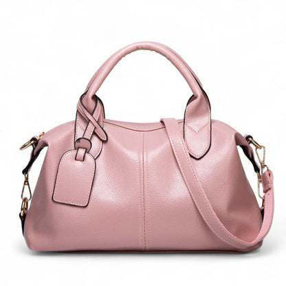 MILEY - Bolso Bandolera en cuero texturizado - Rosa - CARMEN VELVET