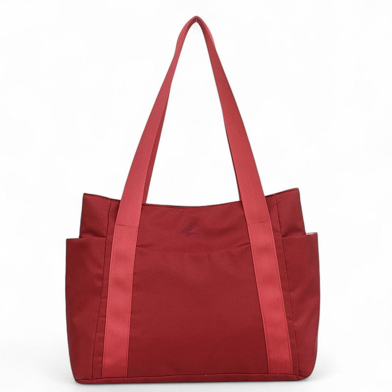 ADRI - Bolso Tote Grande en tejido - Rojo - CARMEN VELVET