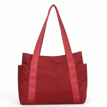 ADRI - Bolso Tote Grande en tejido - Rojo - CARMEN VELVET