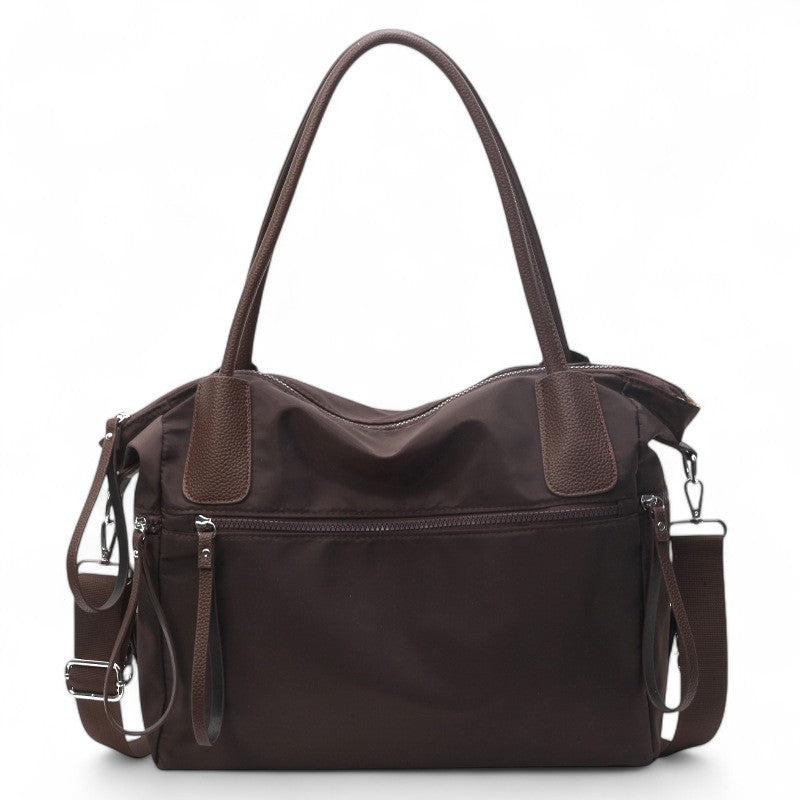 RUTIA - Bolso Bandolera en lona - Café - CARMEN VELVET