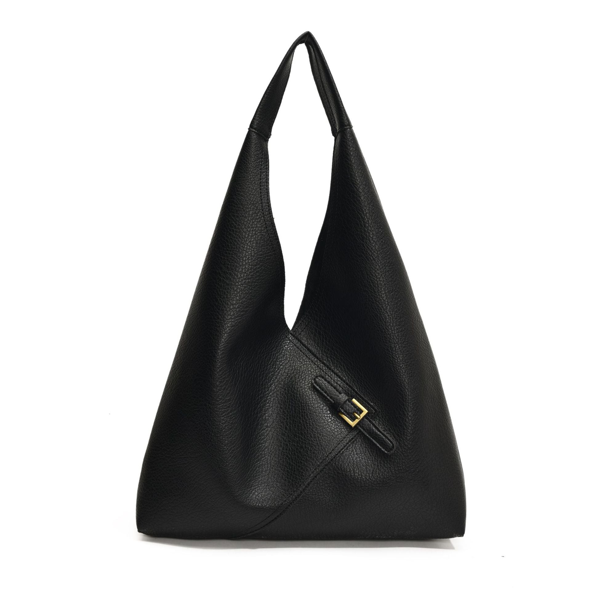 LICA - Bolso Grande para el Día a Día en cuero suave - Negro - CARMEN VELVET