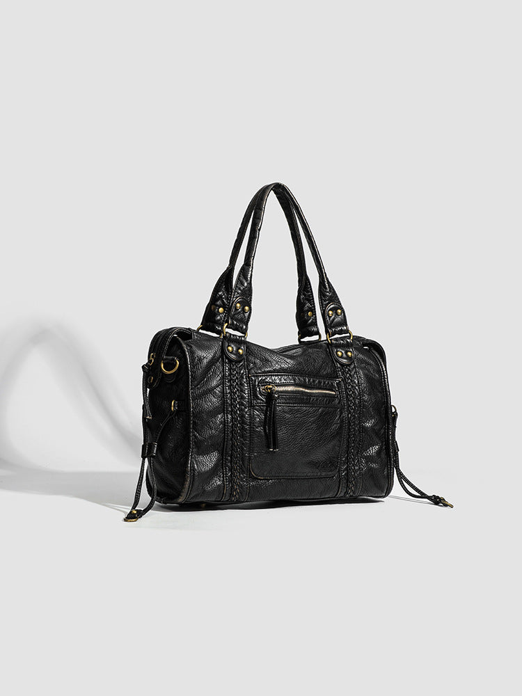 RAQUEL - Bolso Bandolera para el Día a Día en cuero estructurado - CARMEN VELVET