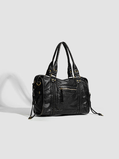 RAQUEL - Bolso Bandolera para el Día a Día en cuero estructurado - CARMEN VELVET