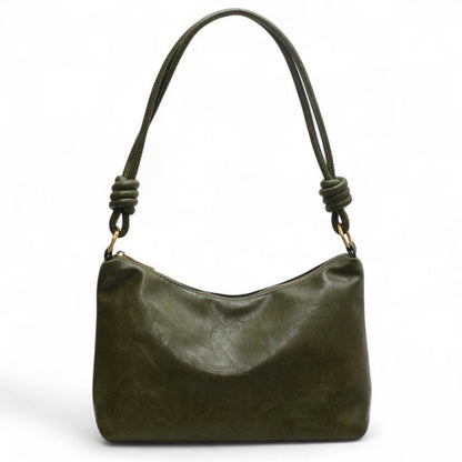 KAYNA - Bolso elegante en cuero suave - Verde - CARMEN VELVET