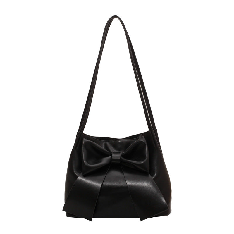 LIAM - Bolso para el Día a Día ligero con lazo - Negro - CARMEN VELVET