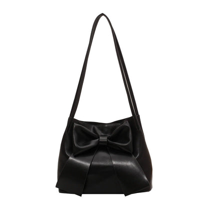 LIAM - Bolso para el Día a Día ligero con lazo - Negro - CARMEN VELVET