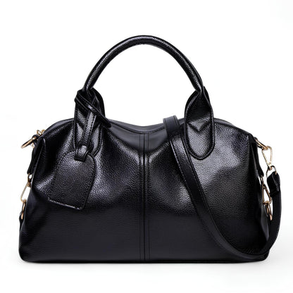 MILEY - Bolso Bandolera en cuero texturizado - Negro - CARMEN VELVET