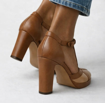 Marina - Tacones de inspiración vintage elegantes con sujeción ergonómica