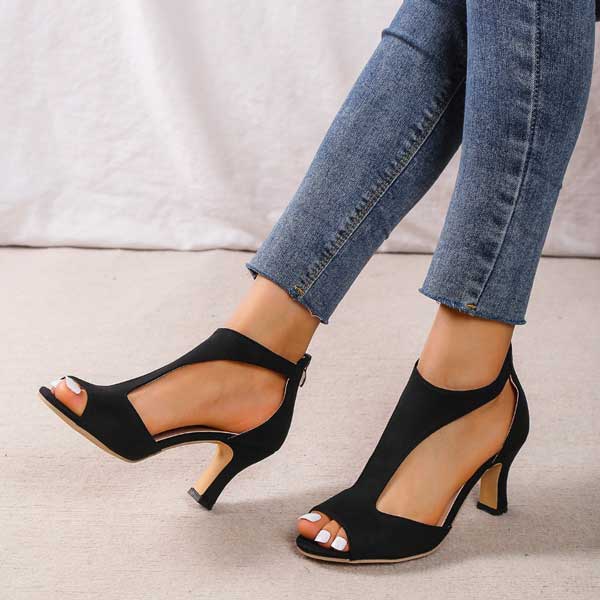 Mariona - Sandalias de tacón ergonómicas