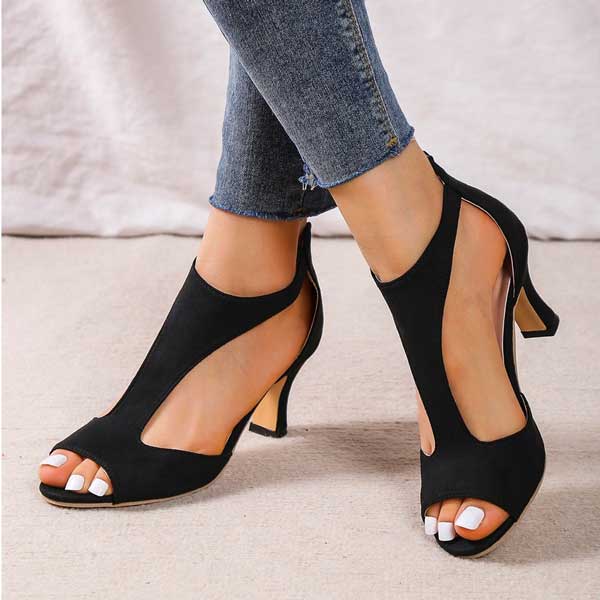Mariona - Sandalias de tacón ergonómicas