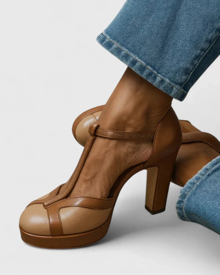 Marina - Tacones de inspiración vintage elegantes con sujeción ergonómica